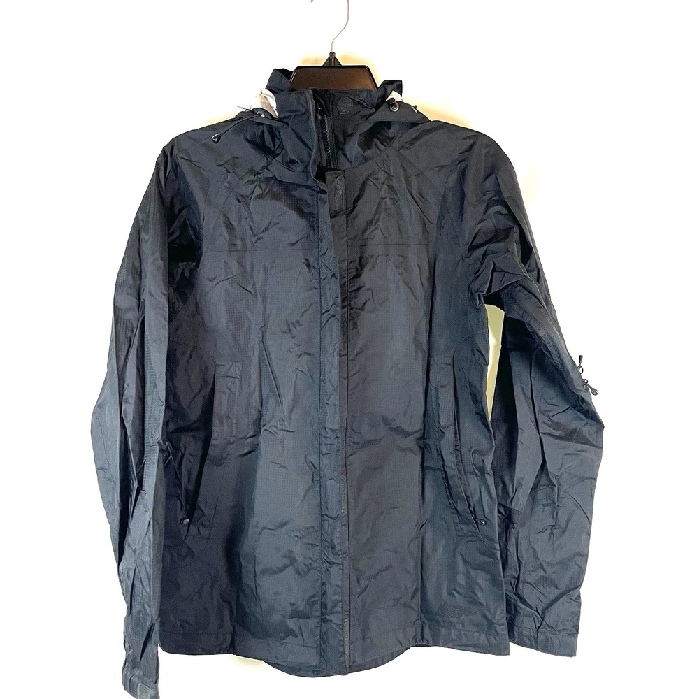 Mountain Equipment Jacket Rain Size Small Black Womens Zipper vents pockets